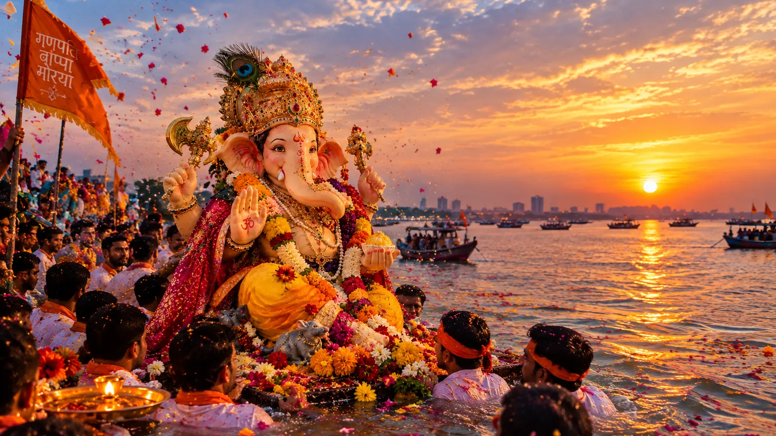 First image ganpati visarjan